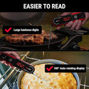 ThermoPro Lightning 1-Second Instant Read Meat Thermometer, Kitchen Food Thermometer with Auto Wake/Sleep/180° Rotating Display, Waterproof Cooking Thermometer for Oil Deep Fry Smoker BBQ Grill by TinyTreasures Baby Boutique