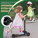 Besrey Kick Scooter for Kids Ages 3-10, 3-Wheel Folding Scooter with Adjustable Height, LED Light Wheels, Extra Wide Deck for Outdoor Activities by TinyTreasures Baby Boutique