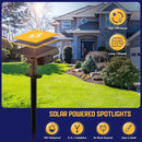 Kyosho Solar Color Spot Lights Outdoor, 9 Lighting Modes Halloween Christmas Lights, 38 LEDs Color Changing Waterproof RGBW Multicolor Tree Pool Solar Spotlight, 2 Pack by GreenHaven Gardens