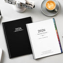 2026 Monthly Planner - 2026 Planner/Calendar, JAN 2026 - DEC 2026, Monthly Planners with Colorful Tabs, Planners for Daily Organizing - Waterproof Cover (8" x10", Notes Pages, Black) by TinyTreasures Baby Boutique
