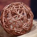 ANDALUCA Decorative Vase Filler Bag with Orbs, Balls (Rustic Copper) by CozyNest Decor