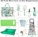 Garden Tool Set 10 Pcs, Heavy Duty Gardening Hand Tools with Garden Tool Bag, Mom Gifts for Mothers Day, Gardening Gifts for Women Garden Lover, Birthday Christmas Thanksgiving for Mom Grandma by GreenHaven Gardens