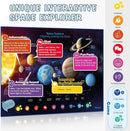 Bilingual Interactive for Kids Talking Dinosaur Space Poster for Kids Learning and Educational Toys,Talking Educational Dinosaur Toy for Ages 3 to 12 Years Old,Space Theme Wall Decor for Preschool by TinyTreasures Baby Boutique