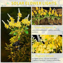 Neporal Solar Flowers Outdoor Waterproof Yellow, Decorative Garden Lights Solar Powered Dusk to Dawn, 8-Stem, 2 Lighting Modes Plants Lights for Yard, Backyard, Porch (Yellow) by GreenHaven Gardens