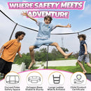 BCAN 8FT 10FT 12FT 14FT 15FT 16FT Recreational Trampoline with Enclosure for Kids Adults, ASTM Approved, Outdoor Trampolines with Ladder for Kids by TinyTreasures Baby Boutique