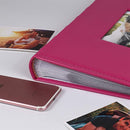 RECUTMS 4x6 Album Premium Leather Cover Photo Album Holds 300 Pockets Picture Family Photo Albums Wedding Picture Album Travel Adventure Photo Picture Album (Pink) by TinyTreasures Baby Boutique
