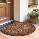 CHICHIC Entrance Door Mat Large 18 x 30 Inch Entry Way Doormat Front Door Rugs Outdoors Heavy Duty Welcome Mat Non Slip Rubber Back Low Profile for Garage, Patio, High Traffic Area, Orange by CozyNest Decor