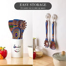 Heat-Resistant Wood Cooking Utensils - 7pc Set, Eco-Friendly, Includes Spatula, Pasta & Slotted Spoons, Essential Kitchen Tool by CozyNest Decor