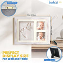 Baby Footprint and Hand Print Kit - Keepsake Frame, Nursery Picture Frames, New Mom Gifts, Newborn Essentials, Baby Shower Gifts (Cool Gray) by TinyTreasures Baby Boutique