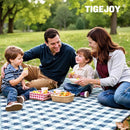 TigeJoy Extra Large Picnic Blanket Waterproof Foldable 80''x100'', Outdoor Picnic Mat Beach Blanket Sandproof for Park, Grass, Travel, Hiking, Camping Essentials, Gingham Picnic Blanket by TinyTreasures Baby Boutique