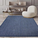 Adiva Rugs Outdoor Indoor Area Rug, Weather Resistant, Easy to Clean, Stain Resistant Floor Mat for Dining Room, Backyard, Deck, Patio (Navy Weiss, 2' x 3') by CozyNest Decor