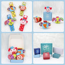 BLOOBLOOMAX Sock rattles for Babies 0-24 Months Baby Animal Foot Finder Educational Toys by TinyTreasures Baby Boutique