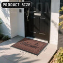 Yimobra Welcome Mat Outdoor Indoor, Waterproof Heavy Duty Front Door Mat Outside Entrance, Extra Sturdy Non-Slip Doormat, Low Profile, Dirt Trapping, 36x24 Inches, Maroon by CozyNest Decor