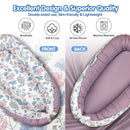 Baby Lounger - Breathable & Soft Baby Nest, Portable and Lightweight Tummy Time Lounger for Home and Travel, Ideal Newborn Babies Essentials Baby Shower Gifts by TinyTreasures Baby Boutique