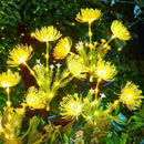 Brightown Outdoor Solar Garden Lights - 4 Pack LED Solar Flower Lights with Glowing Flowers & Stems, More Realistic, Bigger Solar Panel, Waterproof Solar Lights for Outside Yard Patio Home, Yellow by GreenHaven Gardens