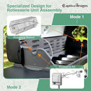 Captiva Designs 6-Burner Propane Gas BBQ Grill with Side Burner & Porcelain-Enameled Cast Iron Grate for Outdoor Kitchen & Backyard Barbecue, 65,800 BTU Output,665 SQ.IN. Cooking Area,Stainless Steel by GreenHaven Gardens