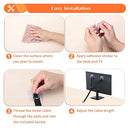TV Safety Straps Adjustable, Adhesive Anti-Tip Furniture Anchor for Flat Screen, TV and Furniture Safety Straps for Baby Proofing, Black by TinyTreasures Baby Boutique