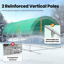 KING BIRD Premium 20x10x6.6FT Greenhouse for Outdoors, Large Walk-in Heavy Duty Galvanized Steel Frame, Mesh Door Screen Window Upgraded Zipper Tunnel Hoop for Garden Plant Winter, White by GreenHaven Gardens