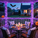 JMEXSUSS Purple Christmas Lights Indoor Outdoor Clear Wire, 66ft 200 LED Purple Lights for Christmas Tree, 8 Modes Purple String Lights Plug in for Christmas Bedroom Garden Party Xmas Decorations by GreenHaven Gardens