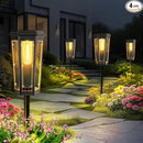 Solar Pathway Lights, Upgraded Solar Bright LED Path Lights, Outdoor Waterproof Garden Landscape Lighting with 2 Lighting Modes & Auto On/Off, for Yard, Landscape, Patio, Lawn, Path, Walkway, Driveway by CozyNest Decor