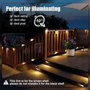 SOLPEX Solar Deck Lights Outdoor 16 Pack, Solar Step Lights Waterproof Led Solar lights for Outdoor Stairs, Step , Fence, Yard, Patio, and Pathway(Warm White) by GreenHaven Gardens
