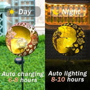 Fairy Solar Garden Light, Decorative Outdoor Statue, Moon Star Decor Stake, Metal Sculpture Decoration for Yard, Lawn, Patio, Pathway, Housewarming, Birthday Gift for Mom, Grandma, Women by GreenHaven Gardens