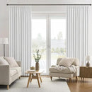 RAIN CITY Snow White Window Curtains 104 Inches Long Room Darkening Privacy Ceiling to Floor Curtains for Living Room Blackout Hook Drapes for College Dorm Back Tab 2 Panels 104 Length by CozyNest Decor