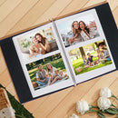 Inspirational Leather Photo Album,Magnetic Self-Stick Page Photo Album,Family Album,Hand Made DIY Albums Holds 3x5, 4x6, 5x7, 6x8 Photos (purple-always remember) by TinyTreasures Baby Boutique