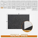 Mibao Front Door Mat, Dirt Trapper Welcome Mat for Outdoor Indoor, Non-Slip Waterproof Doormat, Durable Machine Washable Low Profile Entry Rug for Back Door Outside Patio Porch, 30" x 18", Black by CozyNest Decor