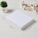 Photo Album 5x7 with Writing Space Linen Cover 5x7 Photo Album Book Holds 20 Photos Ideal for Wedding Theme-Album and Baby Photo Albums (White,20 Pockets) by TinyTreasures Baby Boutique