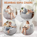 Giant Bean Bag Chairs for Adults with Filling Plush Fluffy Bean Bag Chairs for Teens with Armrests Comfy BeanBag Lazy Couch Sofa Chair for Bedroom Living Room Reading by CozyNest Decor