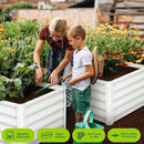 Large Outdoor Planter Boxes Kit Set of 2,6x3x1.5ft Galvanized Raised Bed Planter with Open-Ended Base Design, Elevated for Outdoor Plants, Durable Raised Bed for Gardening,Green by CozyNest Decor