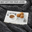 L'AGRATY Chunky Knit Blanket Throw: 80''x90'' Chenille Chunky Knitted Throw Blanket for Bed Couch - Handmade Thick Big Cable Knit Blanket - Large Chunky Crochet Blanket for Home Decor(Dark Grey) by CozyNest Decor