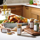 Set of 24 Glass Spice Jars with Various Labels, Bamboo Shaker Lids & Funnel, Kitchen Storage Jars with Airtight Lid, Spices & Seasonings Sets Organizer, Spice Containers, Glass Jar Food Canister by CozyNest Decor