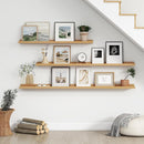 Floating Picture Ledge Shelves for Wall Set of 4, 24 Inch Wall Shelves with Lip Long Large Nursery Book Shelf for Toys Storage Kids Bookshelf Wall Mounted Living Room Bedroom Decor Frames by TinyTreasures Baby Boutique