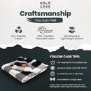 Gold Case Throw Blanket for Couch – 100% Recycled Turkish Cotton Blankets & Throws – Elegant Decorative Throw Blankets for Living Room Sofa – Woven Throws for Couch – Black – 60x80 by CozyNest Decor