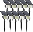 WELALO Solar Spot Lights Outdoor, [10 Pack/3 Modes] Solar Landscape Spotlights, Adjustable Solar Powered Security Lights, IP65 Waterproof Wall Lights for Walkway, Yard, Garden, Driveway (Cool White) by GreenHaven Gardens