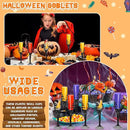Bokon 48 Pcs Halloween Champagne Flutes Bulk Plastic Stemware Halloween Skeleton Hand Plastic Goblets Creepy Champagne Flute for Party Decoration(Black) by CozyNest Decor