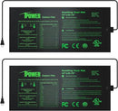 iPower 2 Pack 10" x 20.75" Seeding Heat Mat Upgraded Carbon Film Indoor Warm Hydroponic Plant Germination Starting Pad Durable Waterproof by GreenHaven Gardens