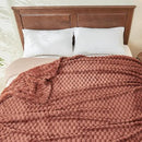 NEWCOSPLAY Super Soft Queen Blanket Coffee Premium Silky Flannel Fleece 3D Clouds Stylish Jacquard Lightweight Bed Blanket All Season Use 350GSM (Coffee, Queen(90"x90")) by CozyNest Decor