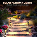 Solar Lights Outdoor Pathway 8 Pack, Solar Pathway Lights Outdoor Auto On/Off Waterproof Garden Landscape Lighting for Path, Yard, Walkway, Driveway, Lawn, Patio, Outside Decor, Warm White by CozyNest Decor
