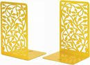CNK Book Ends Bookends for Decorative Books Holder Bookend Shelves End Hold Heavy Duty Holders Stoppers Metal Stopper Cute Boho Bookshelf Holds Cookbook Office Home Set of 2 Bookends Pair Gold by CozyNest Decor