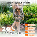 Giraffe Tools Garden Hose 50ft x 5/8", 304 Stainless Steel Metal Water Hose, No Kink Garden Water Hose with 9 Pattern Spray Nozzle, Flexible, Lightweight, Kink Free Hose for Yard, Outdoor by GreenHaven Gardens