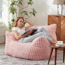 Giant Bean Bag Chairs for Adults with Filling Plush Fluffy Bean Bag Chairs for Teens with Armrests Comfy BeanBag Lazy Couch Sofa Chair for Bedroom Living Room Reading by CozyNest Decor