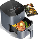 COSORI Air Fryer Pro 9-in-1, Compact 5QT, 450℉: Half Time & Chef-Grade Cook, One-Wipe Clean Glass Panel, 130+ In-App Recipes with Nutritional Info, Nonstick & Dishwasher-Safe Basket, Ceramic, Gray by CozyNest Decor