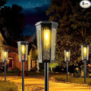 KINKAI Solar Walkway Lights Outdoor - 8 Pack Classic Pathway Light Waterproof Driveway Lamps Landscape Lighting with Filament Bulb for Outside Garden Lawn Patio Sidewalk Yard (Warm Light) by GreenHaven Gardens