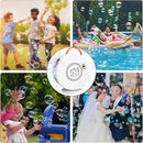 Bubble Machine Automatic Bubble Blower for Kids Toddlers Rechargeable Battery Portable Bubble Maker Electric Bubble Machine Auto Rotating 90°/360° Outdoor Toy for Birthday Party Wedding by TinyTreasures Baby Boutique