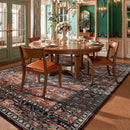 Lahome 8x10 Ultra-Thin Living Room Rug （Non-Slip Washable Non-Shedding）（Oriental Vintage Distressed Carpet for Dining，Bedroom，Office） by TinyTreasures Baby Boutique