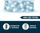 Joiedomi 600 LED Christmas Lights Outdoor,197 FT Cool White Christmas Tree Lights with 8 Modes Timer, PVC Clear Wire String Lights with Reel for Indoor Outdoor Holiday Xmas Eve Night Decorations by GreenHaven Gardens