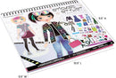 Fashion Angels Sticker Stylist 12544, Fashion Design Sticker by Number Activity Book, For Kids 6 and Up by TinyTreasures Baby Boutique